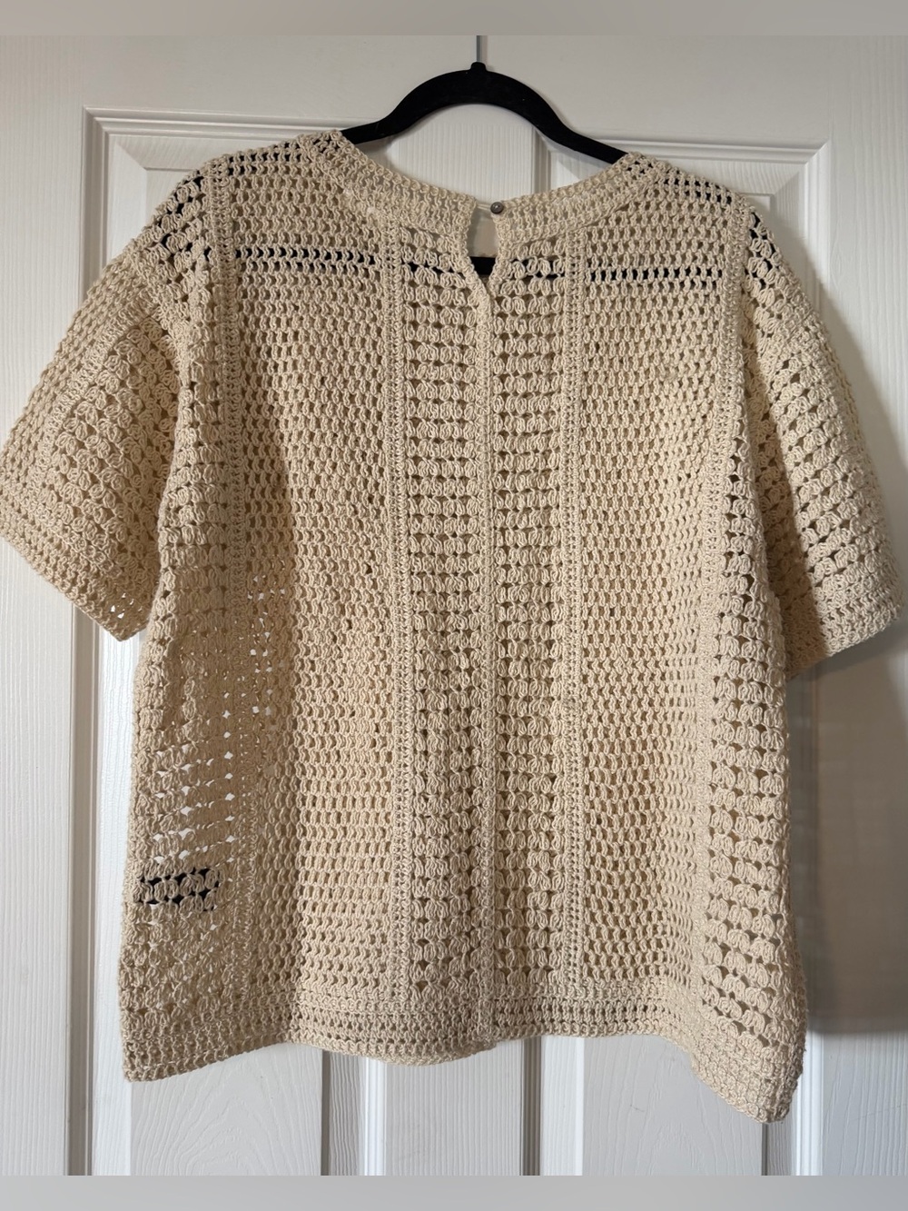 ZARA Cream Open-Knit Sweater - Picture 2 of 6